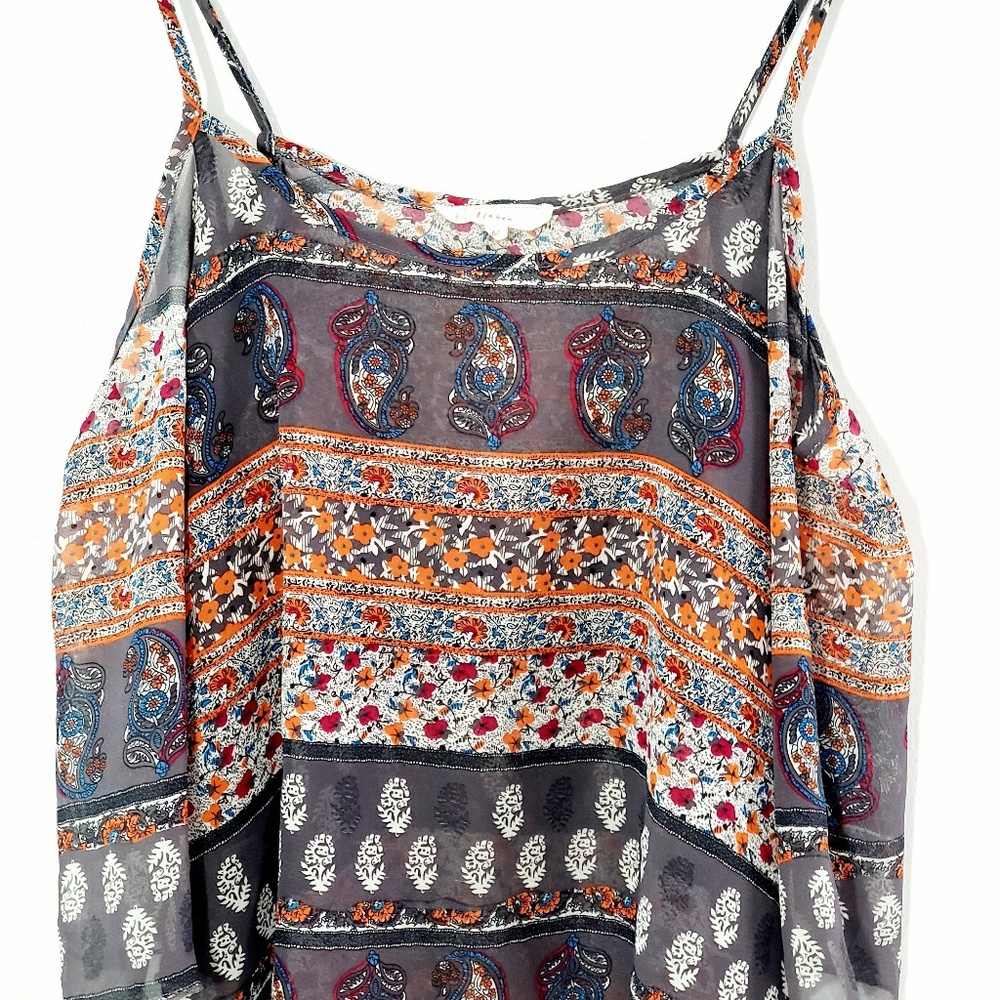 Sheer Off-Shoulder Boho Floral Print Flowy Blouse - Picture 3 of 7